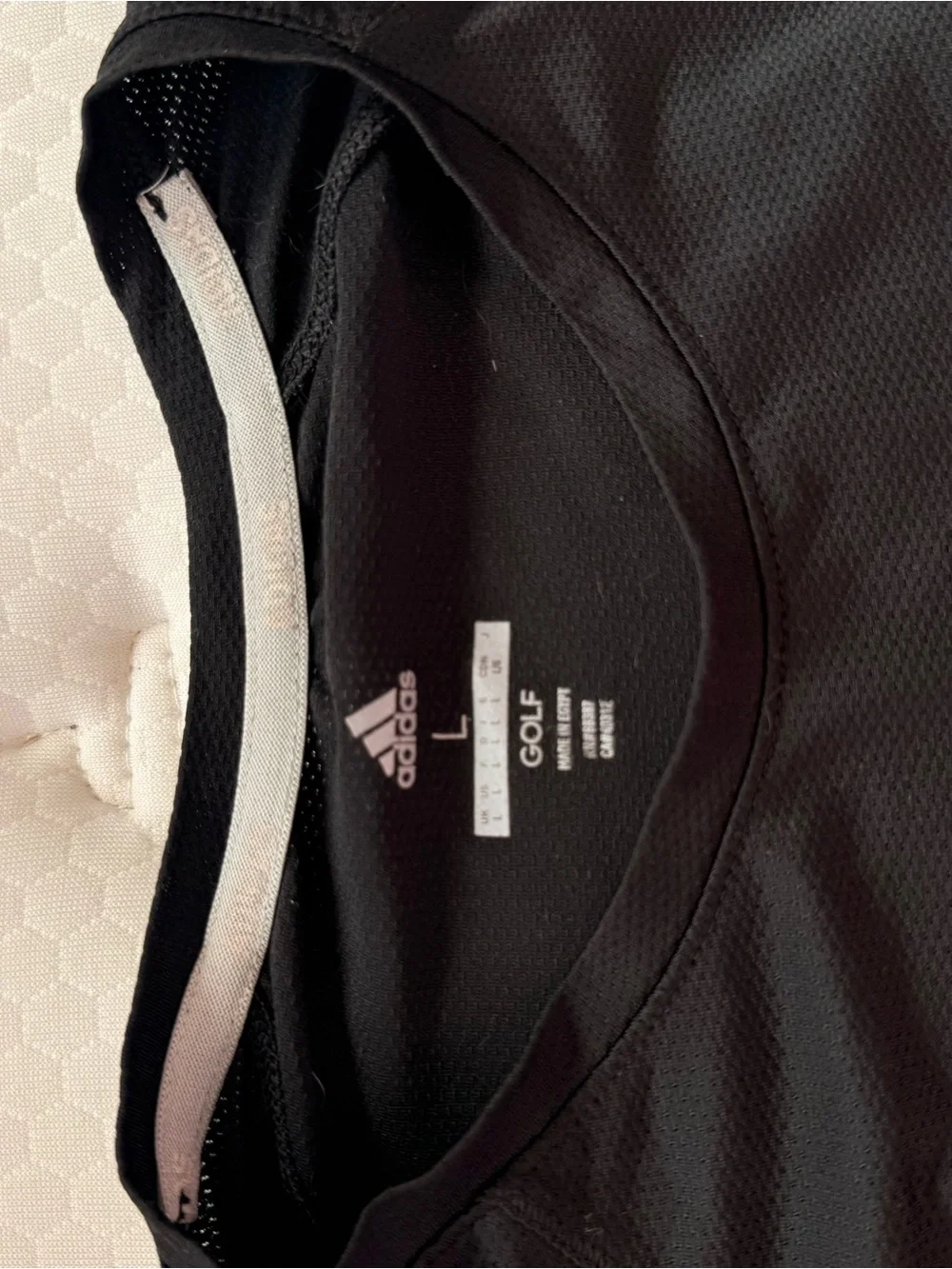 adidas Black Long Sleeve Performance Tee